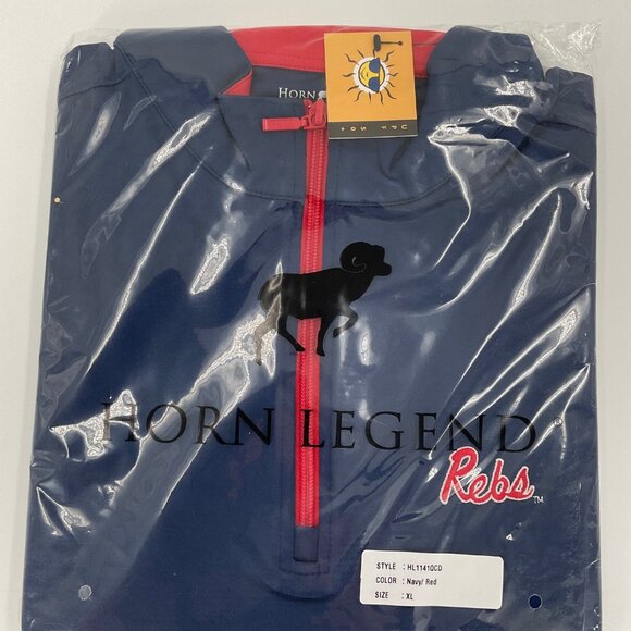 Ole Miss Rebs Quarter-Zip With Embroidered CWS Championship Emblem - XL - NWT - Picture 2 of 7